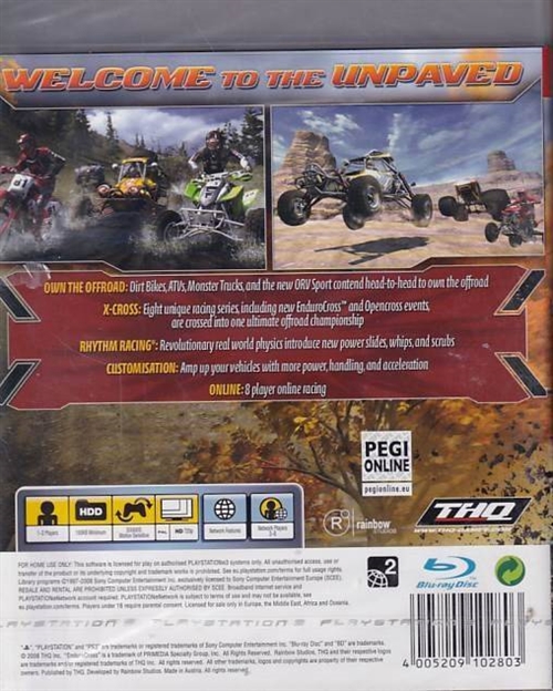 MX vs ATV Untamed - i Folie - PS3 (AA Grade) (Genbrug)